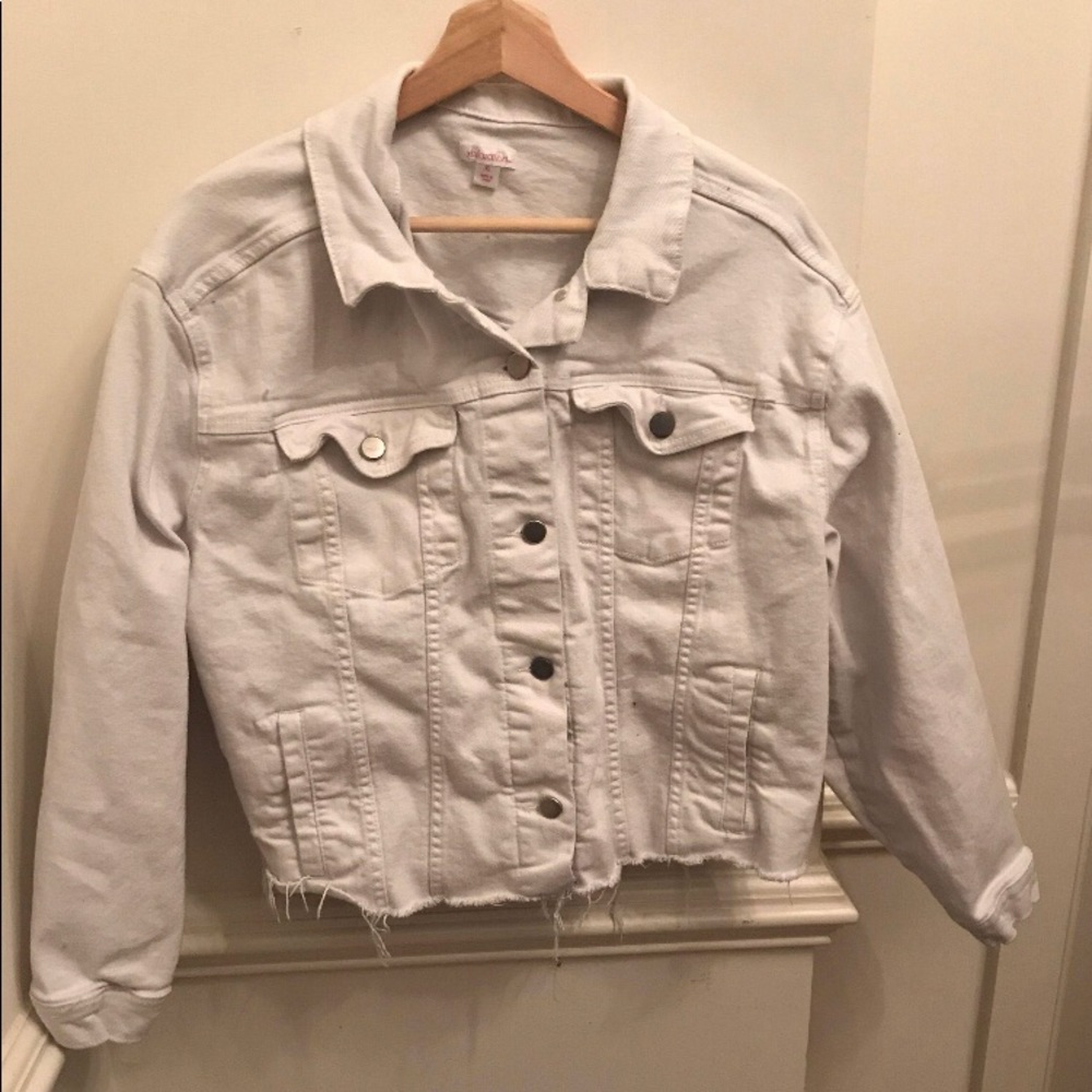 White denim jacket